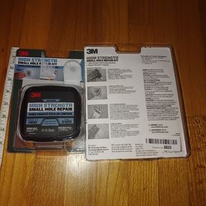 3M High Strength Small Hole Repair Kit Spackling & Sanding Pad